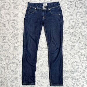 Hudson‎ Jeans Collin Mid Rise Skinny Jeans Flap Pockets Dark Wash Size 25 EUC